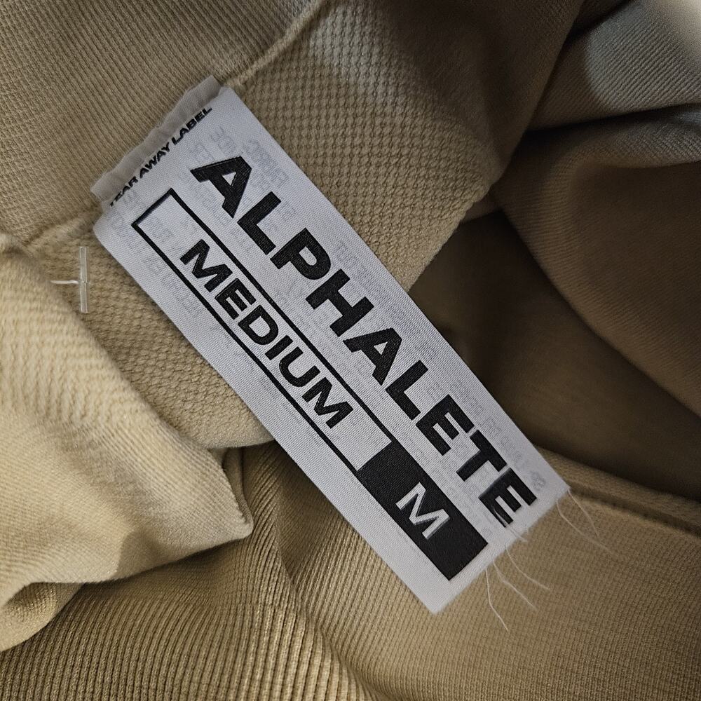 Alphalete Leggings Womens Medium Beige Seamless Ankle Yoga Gym Pants - Picture 5 of 6